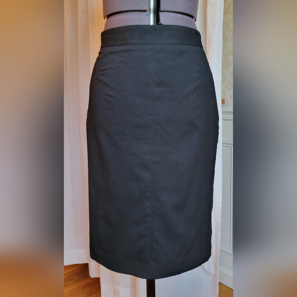 LOFT 0P Black Pencil Skirt